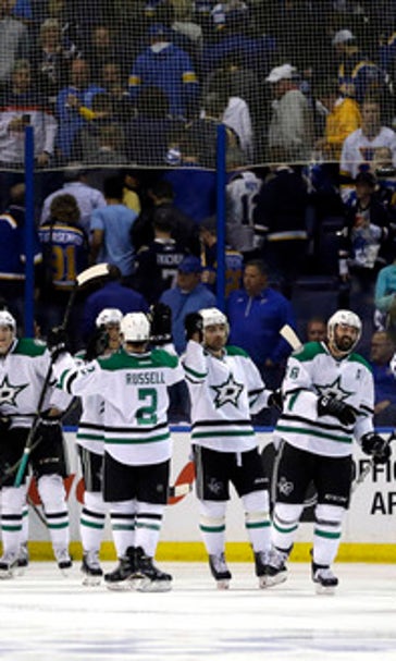 Cody Eakin scores in OT, Stars beat Blues 3-2 to tie series